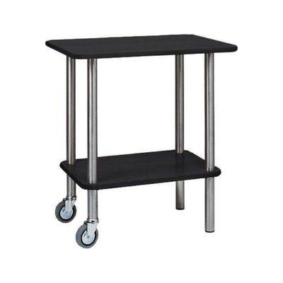 Forcar - Carrello Guéridon 2 piani 70 x 50 cm Nero