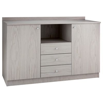 Forcar - Holzschrank 136 x 48 cm Aschgrau