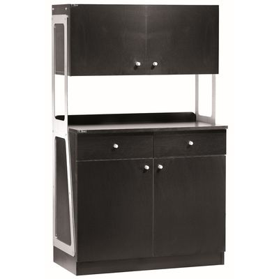 Forcar - Mobile in legno alto 92 x 48 cm Nero