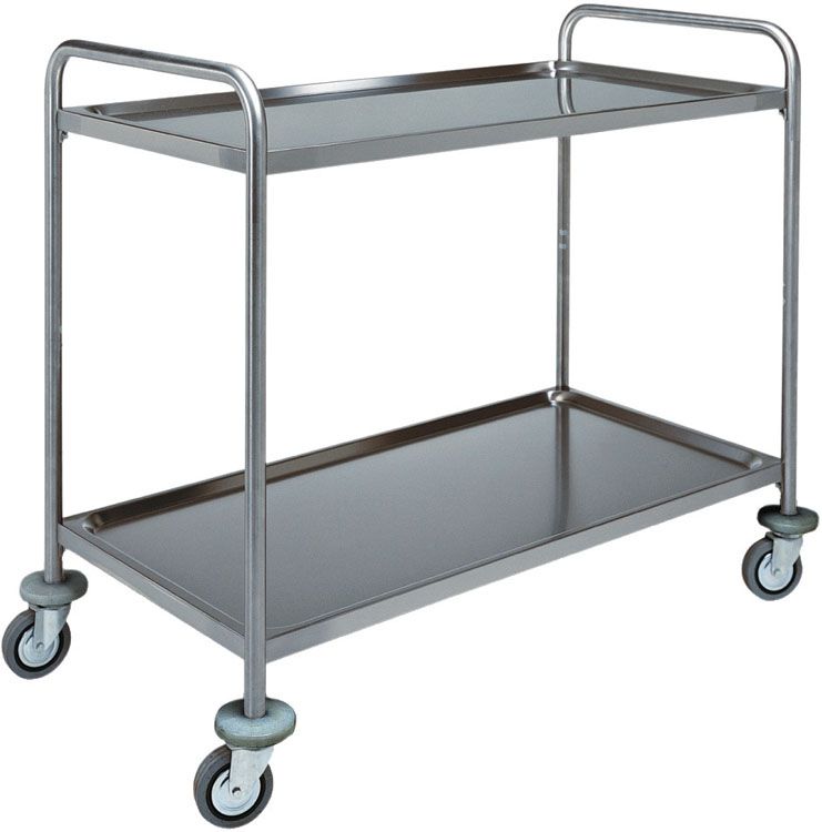 Forcar - Carrello di servizio 2 ripiani 110 x 60 cm