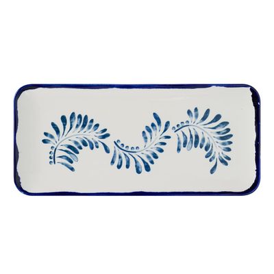 Dudson - Rechteckige Platte 34,6 x 15 x 6 cm Harvest Mediterranean Blue