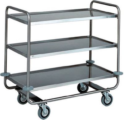 Forcar - Carrello di servizio per trasporto pesante 3 ripiani 110 x 60 cm