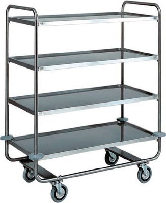 Forcar - Carrello di servizio per trasporto pesante 4 ripiani 110 x 60 cm