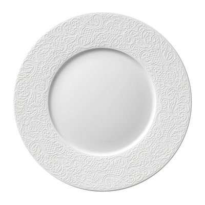 Degrenne - Piatto piano 28 cm Collection L Couture Bianco