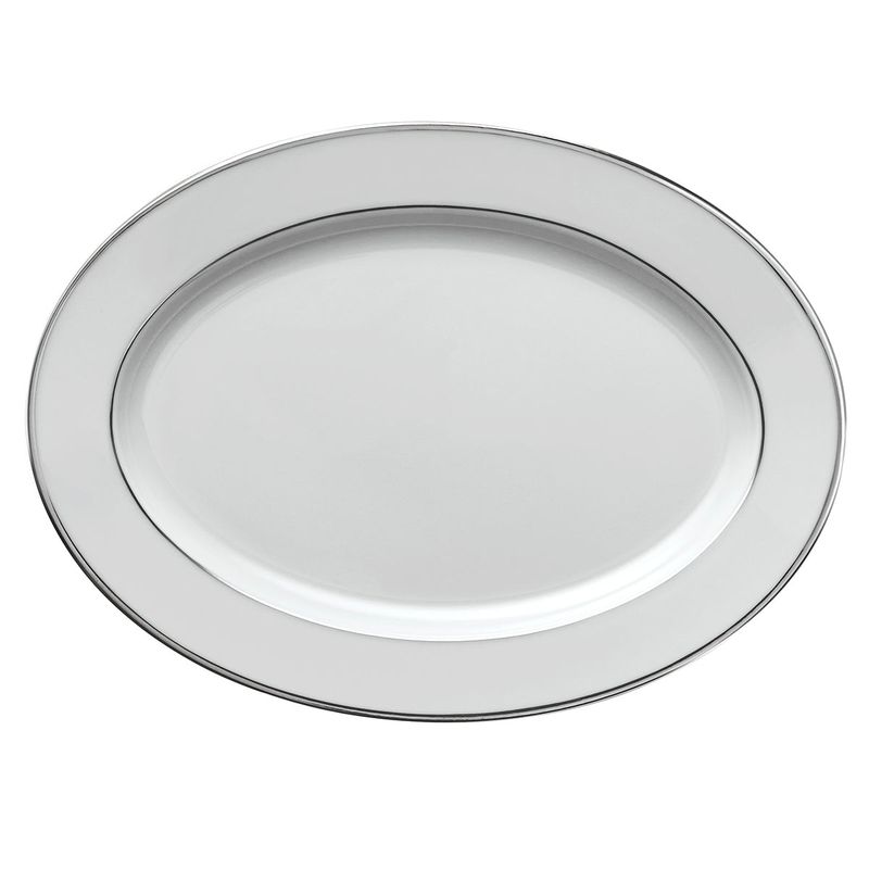 Degrenne - Piatto ovale 36,5 x 26,5 cm Galon Platine