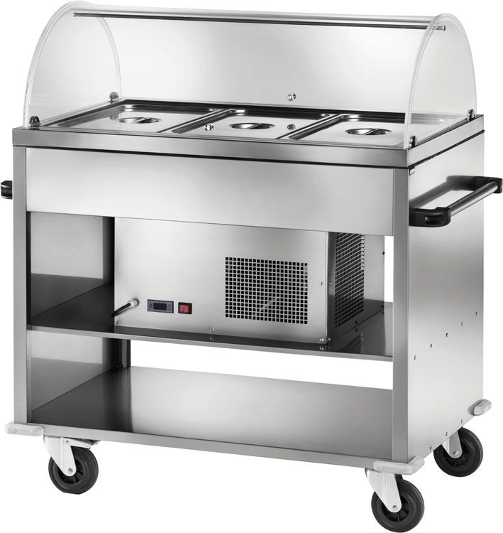 Forcar - Carrello refrigerato con cupola 3 x GN 1/1