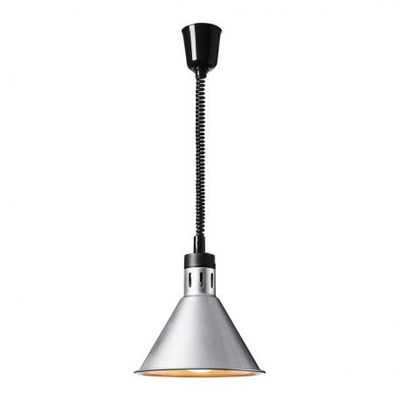 Forcar - Lampada riscaldante a infrarossi a sospensione 27 cm Argento