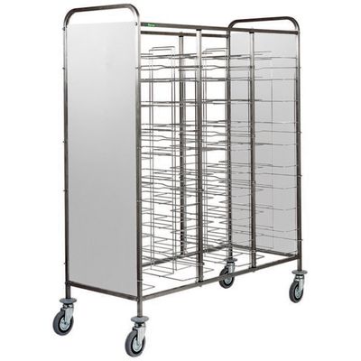 Forcar - Carrello portavassoi universali per 30 vassoi 138 x 62 cm Inox