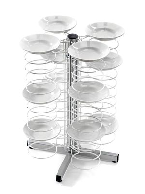 Forcar - Colonna portapiatti da banco per 48 piatti 60 x 60 x 83 cm