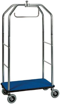 Forcar - Carrello portavaligie e portabiti 95 x 55 x 190 cm Blu