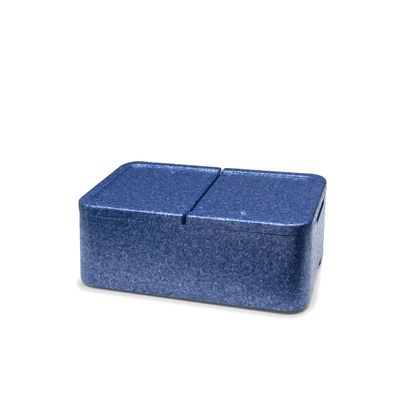 Contenitore Isotermico 42,5 x 26,5 cm Blu Due Vani - Polibox