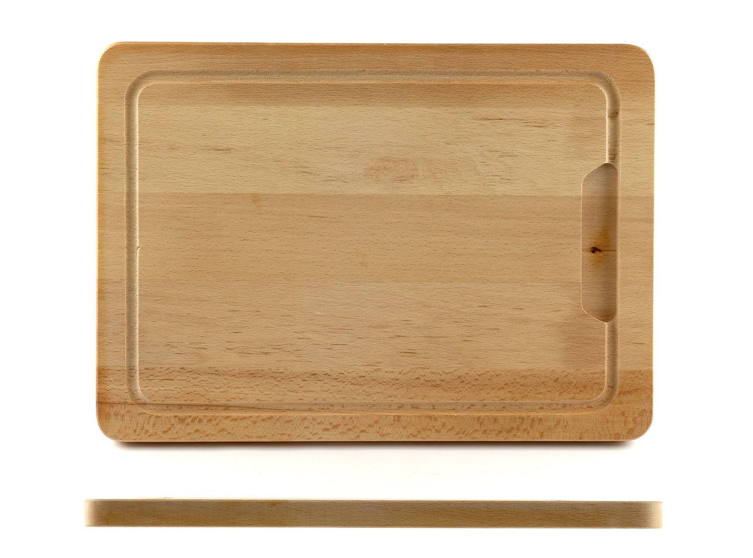 Kesper - Rectangular Cutting Board with Groove 40 x 38 cm