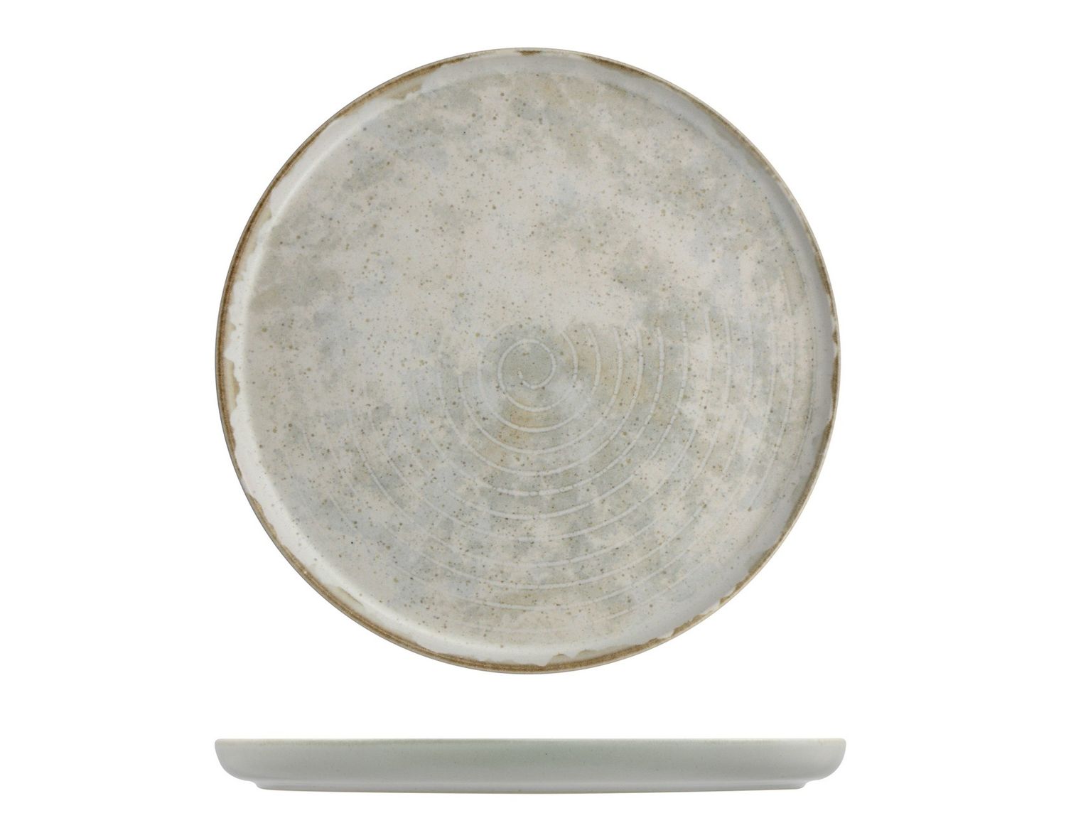 Mesa Ceramics - Piatto piano bordo alto 28 cm Monolite