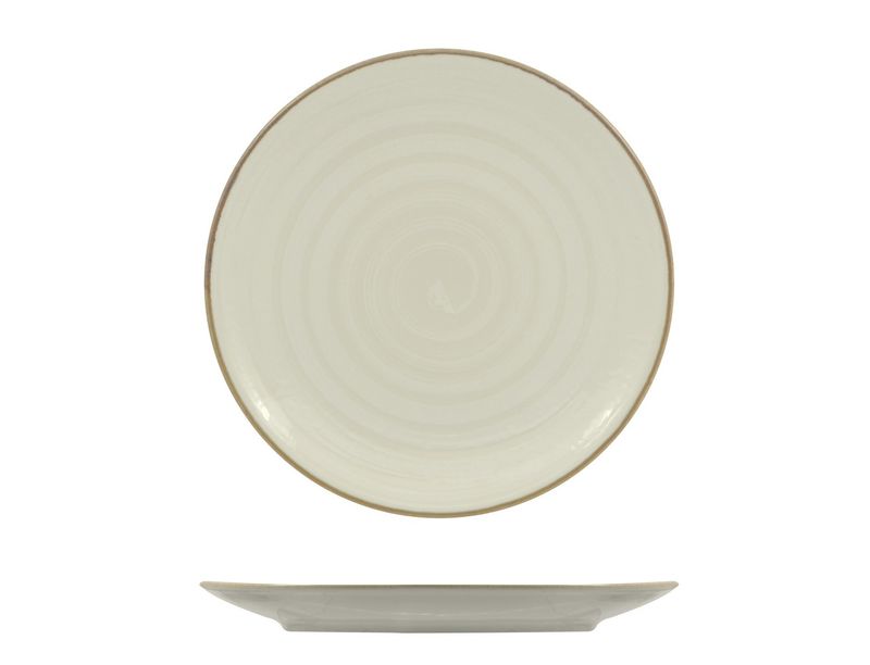 Saturnia - Piatto frutta 21 cm Vortex Bianco