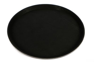 Vassoio antiscivolo tondo 27,5 cm Nero - Ilsa Vassoio antiscivolo tondo 27,5 cm Nero - Ilsa