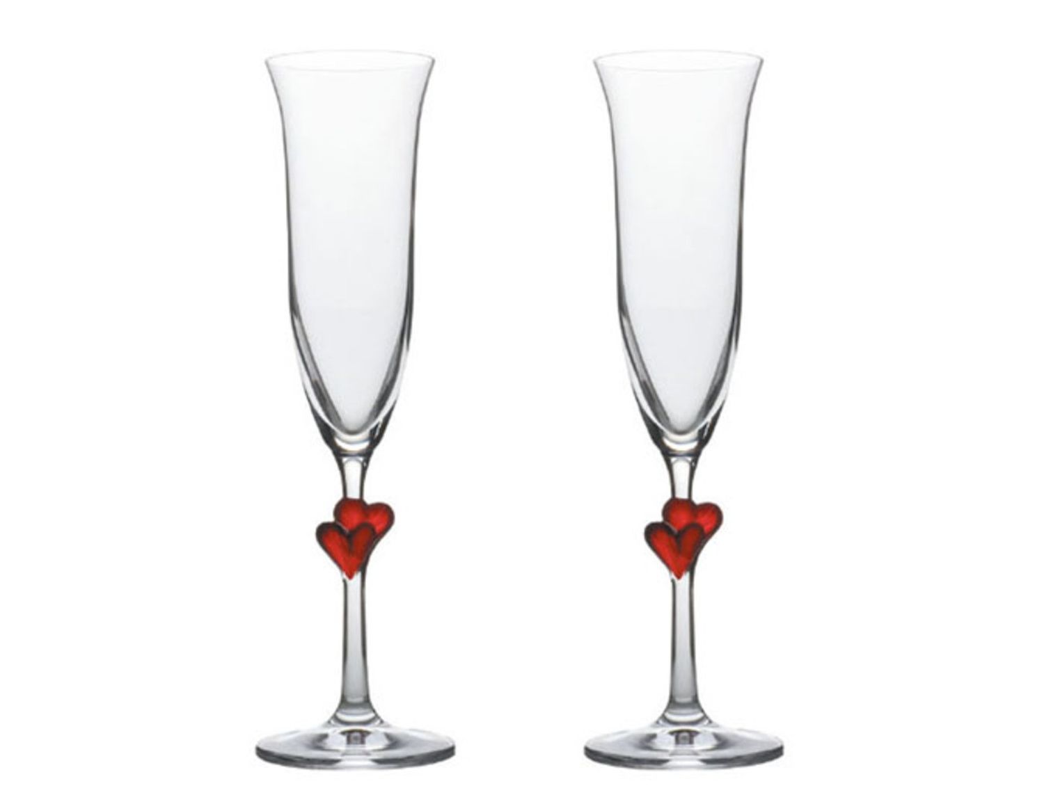 Set 2 Flute Cuore Rosso 17,5 cl L&#39;Amour - Stölzle Lausitz