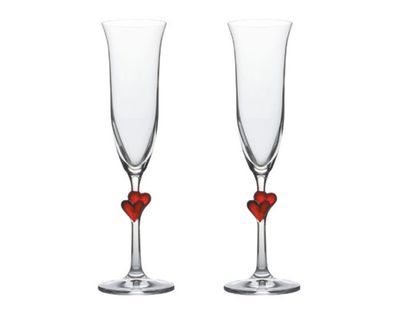 Set 2 Flute Cuore Rosso 17,5 cl L&#39;Amour - Stölzle Lausitz