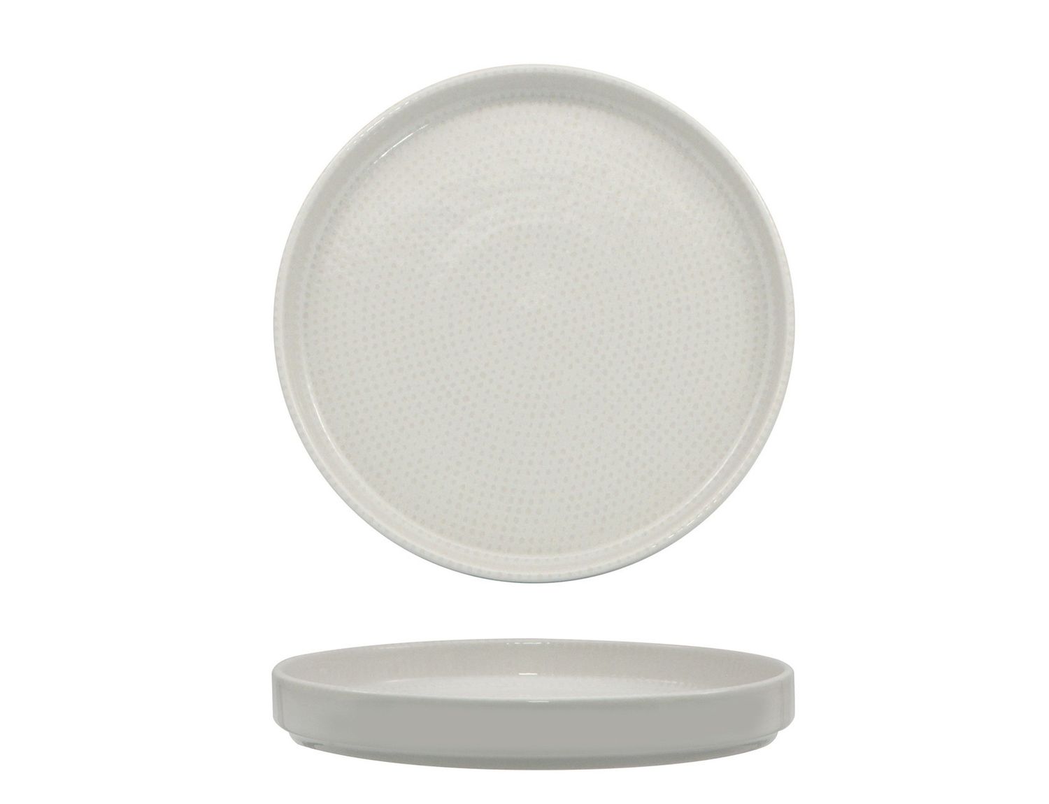 Saturnia - Piatto piano nordic 28 cm Nail Bianco