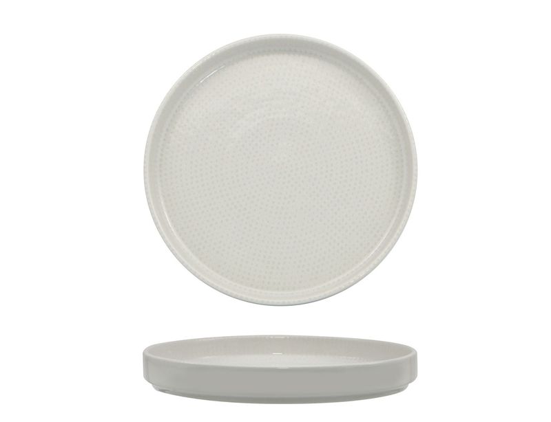 Saturnia - Piatto piano nordic 20 cm Nail Bianco