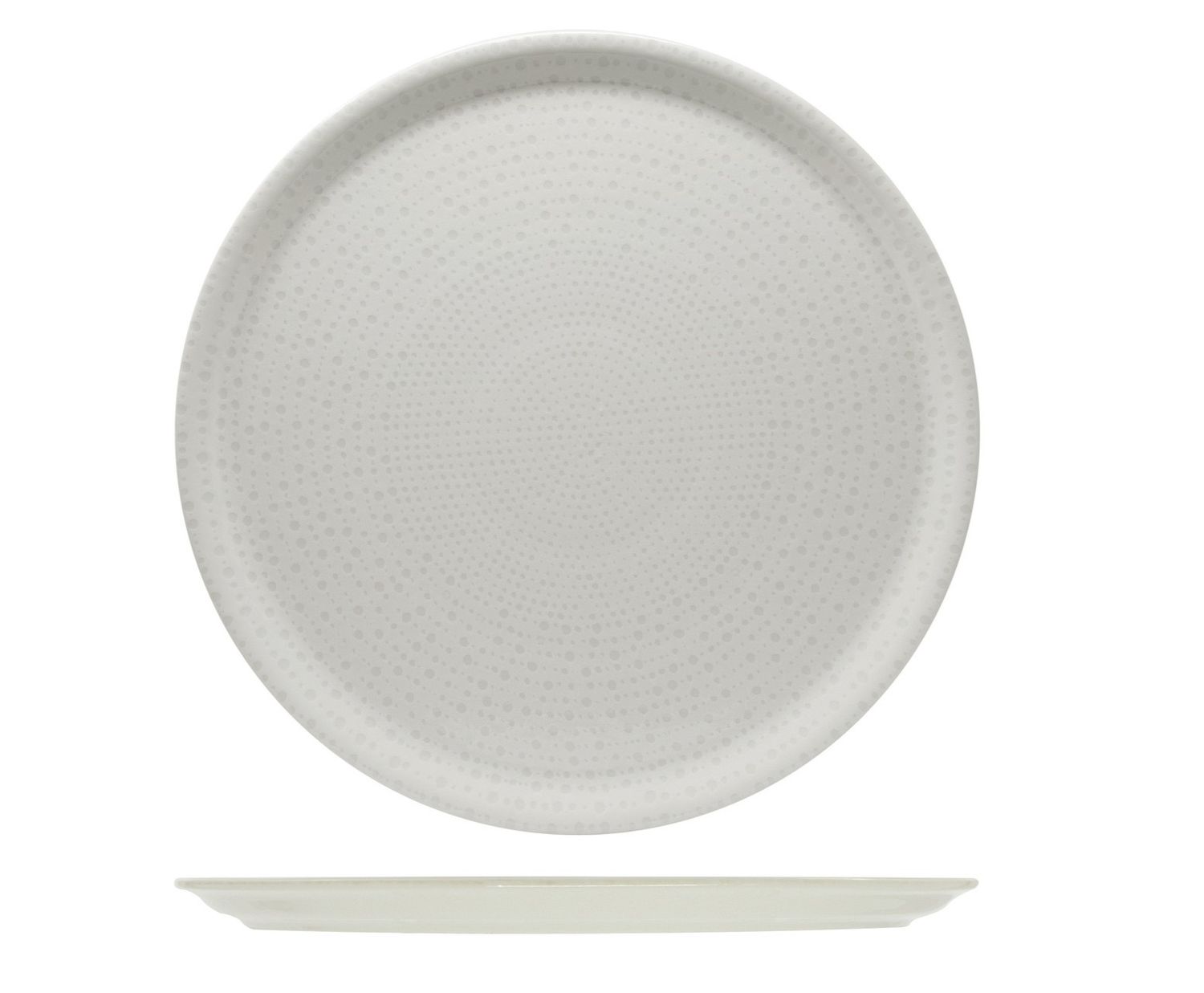 Saturnia - Piatto pizza 33 cm Nail Bianco