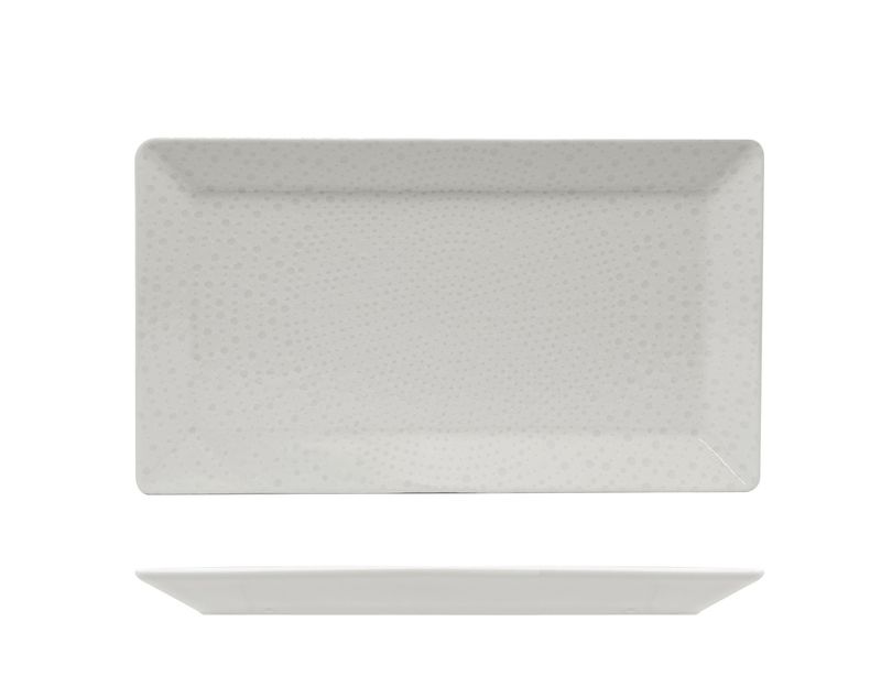Saturnia - Piatto rettangolare 29 x 17,5 cm Nail Bianco