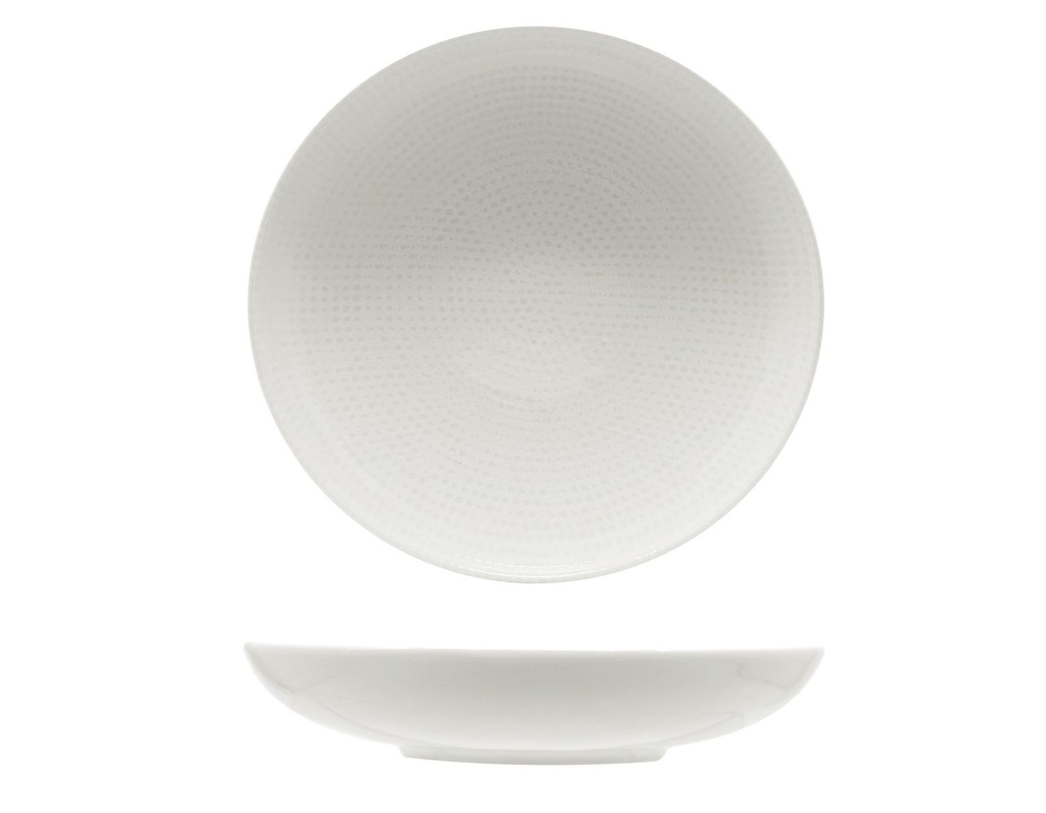 Saturnia - Piatto fondo 22 cm Nail Bianco
