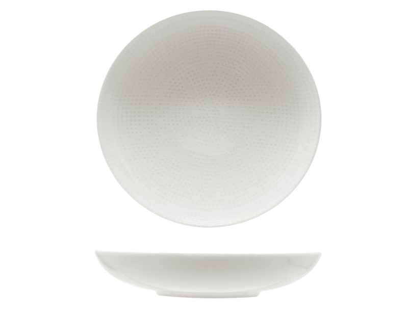Saturnia - Piatto fondo 22 cm Nail Bianco