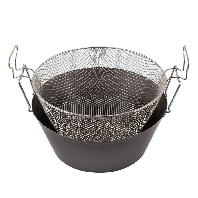 Friggitrice Con Cestello 26 cm 3 lt Ferro - L.A.R.