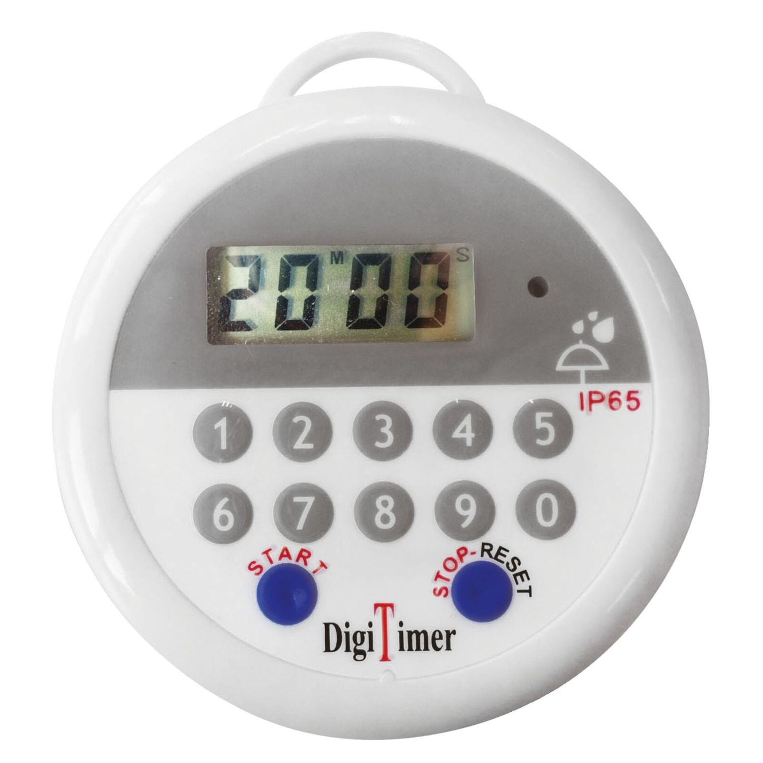 Paderno - Timer digitale a tenuta stagna 8 x 17 cm