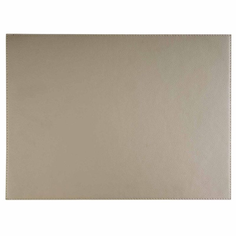 APS - Tovaglietta in pelle artificiale &quot;Vellura&quot; 32,5 x 45 cm Grigio