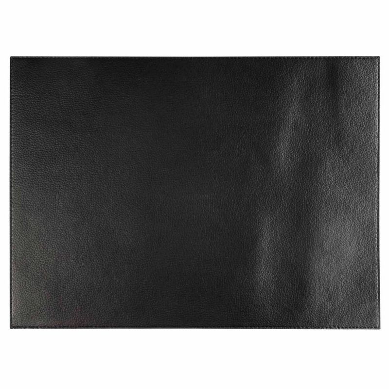 APS - Tovaglietta in pelle atrificiale &quot;Vellura&quot; 32,5 x 45 cm Nero