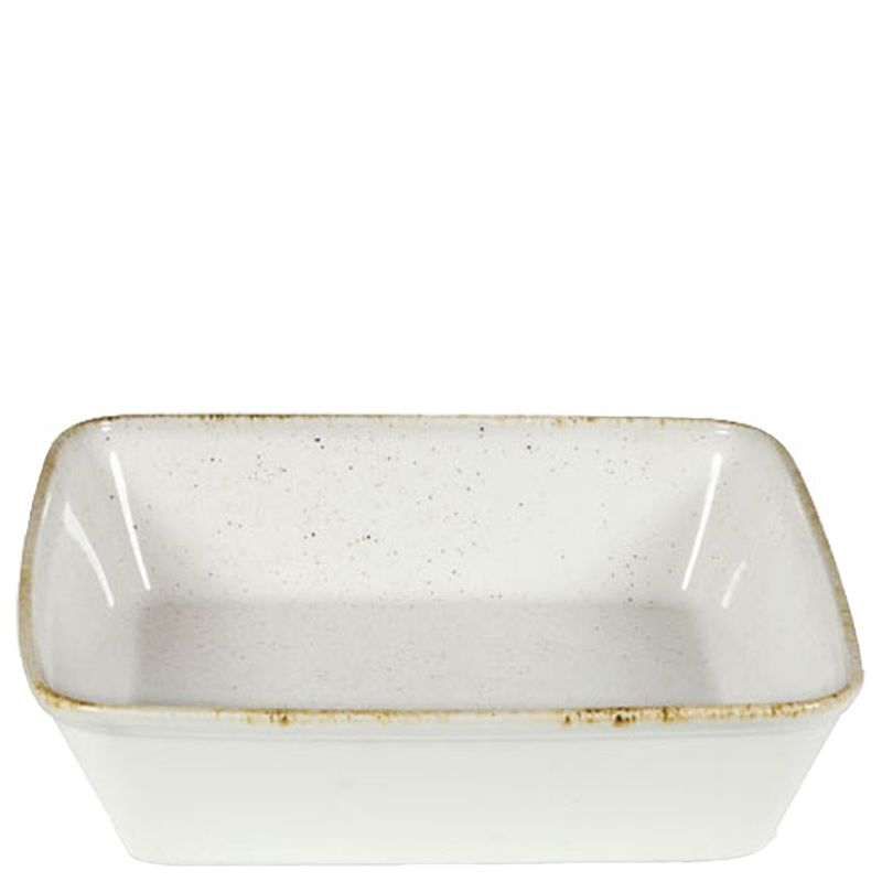 Churchill Stonecast Barley White square plate horeca