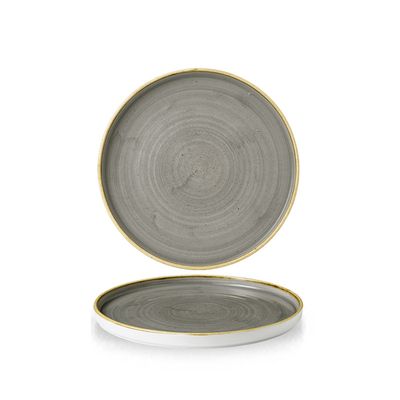 ​Churchill ​- Piatto con bordo verticale ​21 cm Peppercorn Grey
