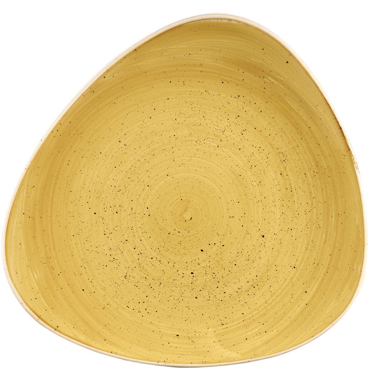 Churchill ​- Piatto triangolare 26,5 cm Mustard Seed Yellow