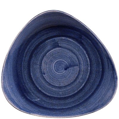 Churchill - Piatto triangolare 24,5 cm Patina Cobalt Blue