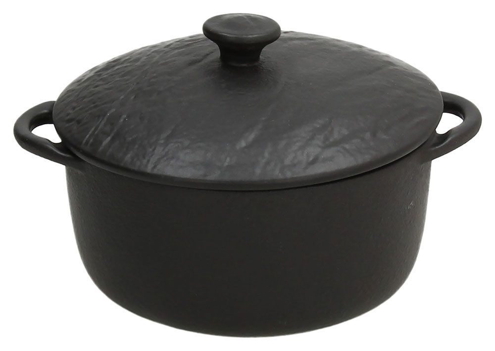 Tognana - Cocotte rotonda 14 cm Vulcania Black