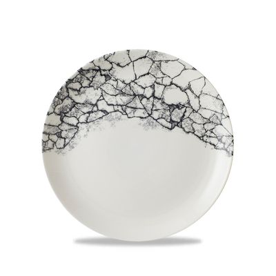 Churchill - Piatto piano 28,8 cm Kintsugi Accents Quartz Black Studio Prints