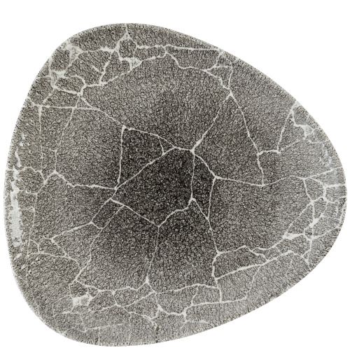 Churchill - Piatto triangolare 28,5 cm Kintsugi Reverse Quartz Black Studio Prints