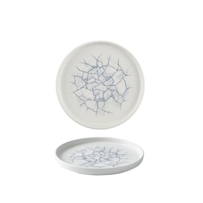 Churchill - Piatto con bordo verticale 21 cm Kintsugi Pearl Grey Studio Prints
