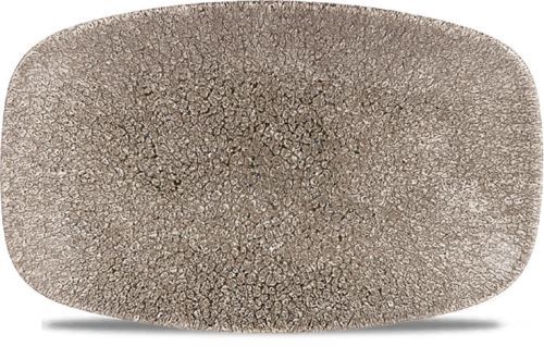 Churchill - Piatto oblungo 20 x 12,1 cm Raku Quartz Black Studio Prints