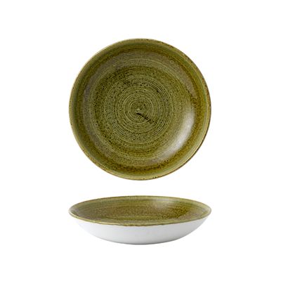 Churchill - Piatto fondo 24,8 cm Plume Olive