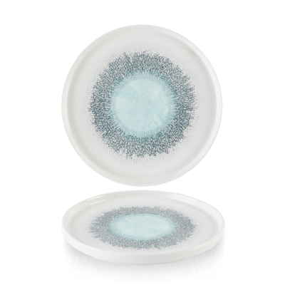 Churchill - Piatto con bordo verticale 26 cm Fusion Aquamarine Studio Prints