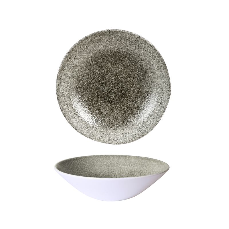 Churchill - Piatto fondo 19,6 cm Raku Quartz Black Studio Prints