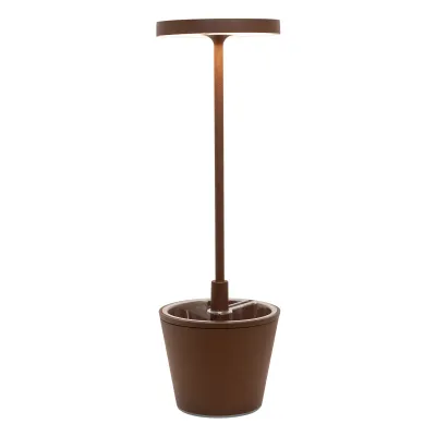 Lampada da tavolo 35 x 11 cm Poldina Reverso Corten - Zafferano