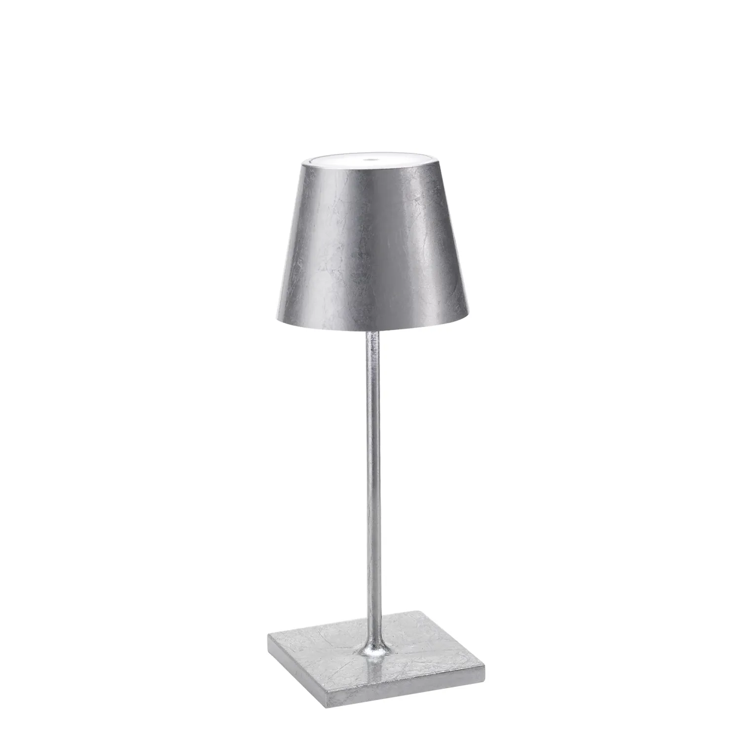 Lampada da Tavolo Poldina Pro Mini Foglia  Argento - Zafferano