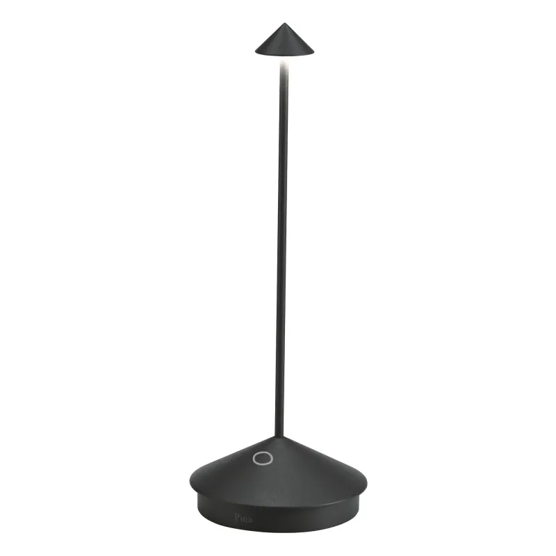 Lampada da tavolo 29 x 10,5 cm Pina Nero - Zafferano