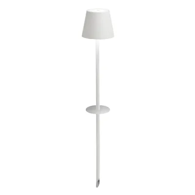 Lampada con picchetto 60 x 11 cm Poldina Bianco - Zafferano