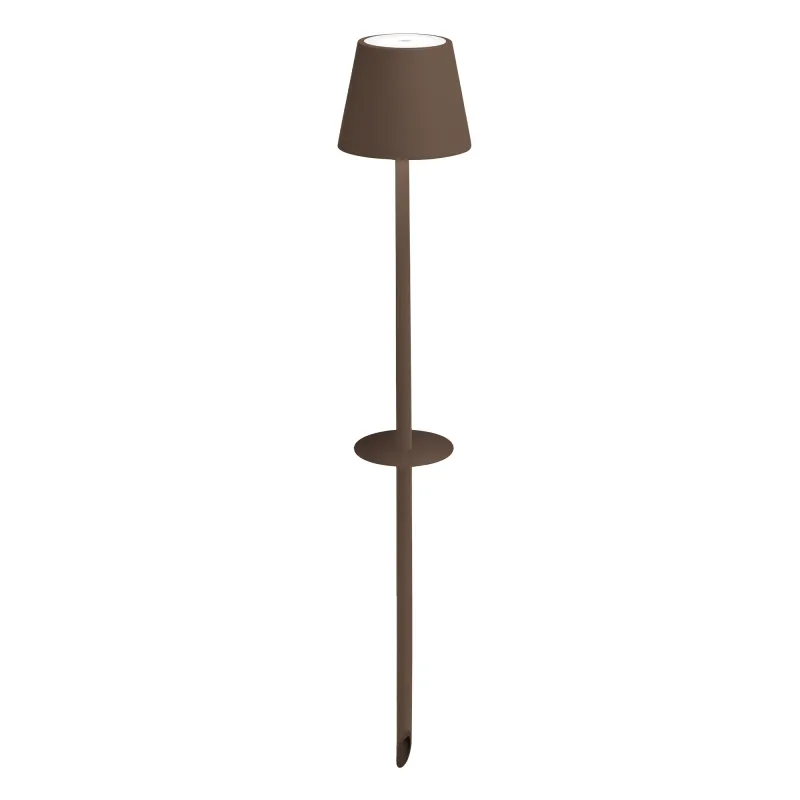 Lampada con picchetto 60 x 11 cm Poldina Corten - Zafferano