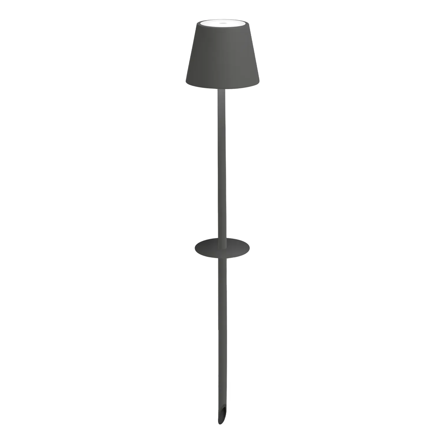 Lamp with Ground Spike 60 x 11 cm Poldina Dark Gray - Zafferano