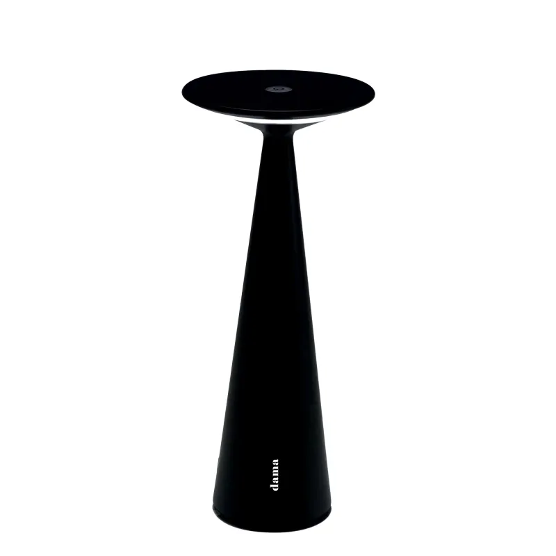 Lampada da tavolo 29 x 12,5 cm Dama Nero - Zafferano